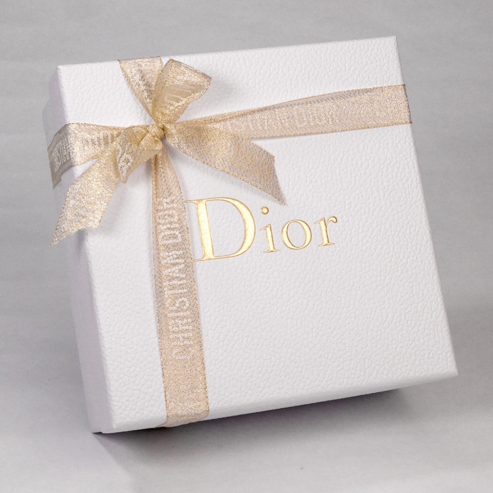 DIOR Keepsake Gift Box with Ribbon Tissue Paper Envelope Medium Square NEW - Picture 3 of 6